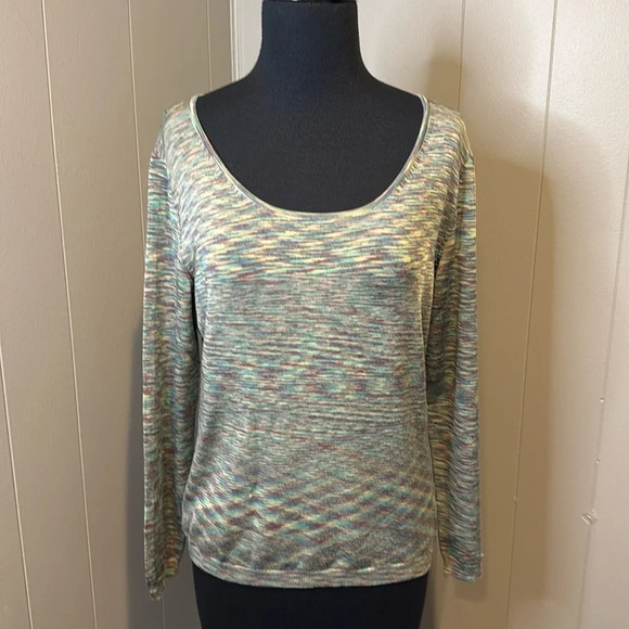 Doncaster Women’s Medium Long Sleeve Sweater Crewneck Stretch Multi-Color - Picture 1 of 5